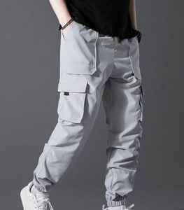 Pantalones Cargo Casuales para Hombre de Marca Propia, 100% Algodón, Corte Recto, Cierre de Botones, Transpirables, de Secado Rápido, con Bolsillos Laterales, Ligeros - Product Image 3