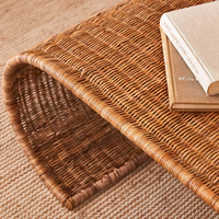 Table basse en rotin arqué Fabriqué au Vietnam Matériaux écologiques Meubles de maison Décoration intérieure Vente en gros