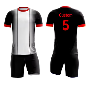 Muestra Gratuita de Camisetas de Fútbol Personalizadas - Impresión por Sublimación de Secado Rápido, Uniforme de Fútbol Retro, Colores Personalizados, Logotipo, Unisex, Adulto - Product Image 6