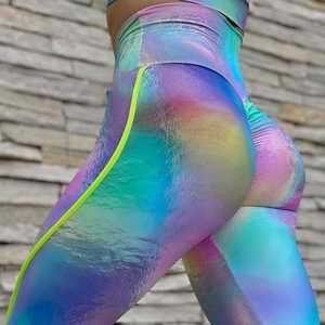 Mallas dinámicas para mujer, mallas de Yoga de cintura alta, mallas de gimnasio sin costuras, mallas deportivas para entrenamiento, pantalones elásticos - Product Image 5