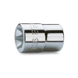 Chrome-Plated 3/8\" Female Square Drive <b>Socket</b> Wrenches for Torx Profile Screws - Product Image 1