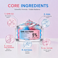 Crème-gel éclaircissante et hydratante en stock à marque privée au peptide GHK-Cu et PDRN (acide hyaluronique et panthénol)