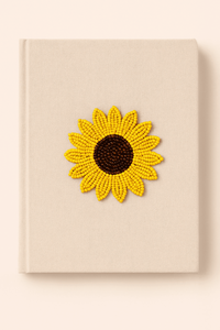 Vintage Beaded Flower Notebook Embroidered Sunflower & <b>Daisy</b> Journal Personalized Gift Diary A4 A5 Notebook for Office & School - Product Image 4