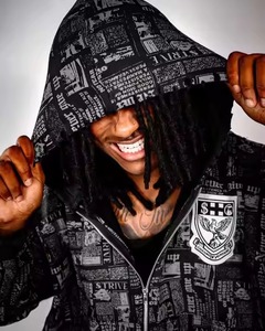 Ropa de calle personalizada, chándal de felpa francesa, cremallera, letra, gráfico Vintage, 100% de algodón de talla grande, 450GSM, sudadera con capucha para hombre y mujer - Product Image 4