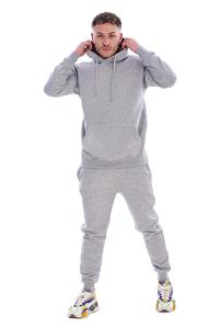 Acid Washed Sweat Suits Polyester/Cotton French Terry Oversized Unisex <b>Flare</b> Sweatpants Hoodie Set Customizable Breathable - Product Image 2