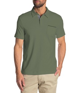 Vente en gros OEM polo de sports d'été de haute qualité pour hommes à séchage rapide chemise de golf décontractée bouton décoration sérigraphie solide - Product Image 1