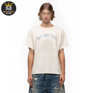 Hommes à la mode lavage à l'acide T-Shirts Design à la mode tenue décontracté bureau formel chemises à manches courtes tissu respirant confortable - Product Image 1