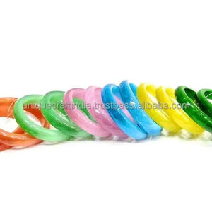 Brazaletes simples de resina brillante | Varios colores disponibles, joyería elegante hecha a mano para mujeres, perfecta para el uso diario | - Product Image 1