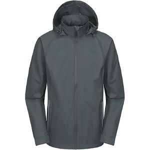 Nouveau 2025 hommes en gros léger imperméable à capuche veste de pluie en plein air imperméable coupe-vent veste de randonnée - Product Image 1