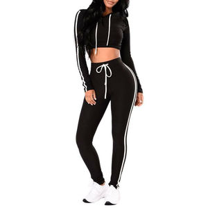 Moda para mujer, ropa deportiva para correr para hombre, chándal 2025 de algodón personalizado, chándales de fútbol de terciopelo Unisex para mujer, conjunto de 2 piezas - Product Image 6