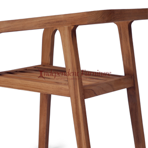 Minimalist Modern Scandinavian Natural <b>Teak</b> Dining <b>Chair</b> for Dining Room Home Living Apartment or Villa Hotel - Product Image 6
