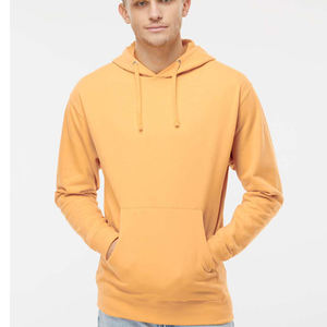 Sudaderas con capucha 70/30 algodón/poliéster reciclado Capucha de 3 paneles Bolsillo canguro Mangas con puños y dobladillo Logotipo en sudaderas con capucha derecha - Product Image 2