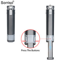 SORRISO Verstellbares Stativ und Kugelkopf Aluminium Tragbares Stativ 1/4 Zoll Universal für Projektor Kamera Video Blitzlicht