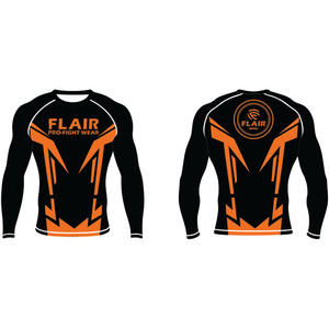 Personalizado Durable Nylon BJJ Rash Guard Larga Protección UV Anti-UV Compresión Camisa Transpirable y Cómodo - Product Image 6