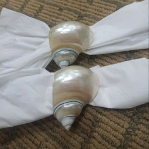 Anillo para Servilletas con Diseño Exótico de Vietnam, con Caracoles y Conchas Marinas, para Decoración de Comedor de Casa de Playa y Estilo Marítimo - Product Image 1