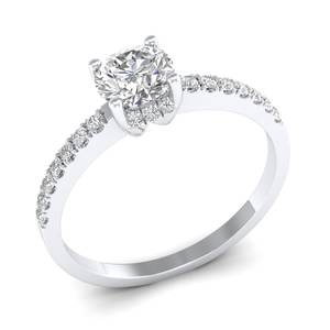 Anillo Solitario de Diamante Redondo de 0.86 Quilates con Certificado IGI de Oro Sólido de 14 Quilates REYES, Gran Oferta, Personalizado OEM ODM, Joyería para Regalo de Boda - Product Image 2