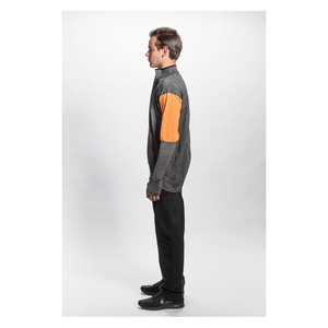 Pull-over Keel avec fermeture éclair de 10 pouces, zone de sécurité anti-coupure A5 au niveau du cou, poignets côtelés de niveau 8, trous pour les pouces - Product Image 2