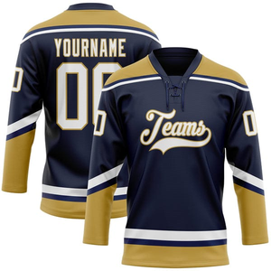 Maillot de hockey sur glace pour hommes personnalisé 100% polyester coupe-vent sublimation imprimé uniforme de hockey sur glace pour hommes 2025 - Product Image 4