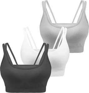 Soutien-gorge de sport pour femme, nouveau design, yoga, gym, maintien élevé, séchage rapide, respirant, coupe-vent, spandex/polyester, logo frontal personnalisable - Product Image 1