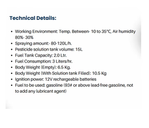 Nebulizador Agrícola Todo en Uno con Diseño de Pulverizador de Niebla Fina Portátil para Granjas de Vegetales, Huertos, Plantaciones y Jardines - Product Image 6