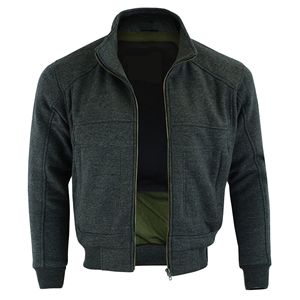 Sweat à capuche de protection des épaules, des coudes et du dos CE amovible pour hommes en fibre d'aramide - Product Image 3