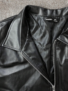 Chaqueta de Motociclista para Hombre, de Piel de Becerro Genuina de Primera Capa, Chaqueta Corta de Lona de Alta Calidad para Primavera/Invierno, Piel de Becerro Natural - Product Image 6