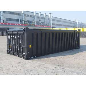 Galvanized Half Height Cargo <b>Container</b> 10 <b>Stackable</b>, Removable Panels, Secure Bulk <b>Storage</b> - Product Image 4