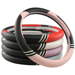 Funda <span class=keywords><strong>de</strong></span> <span class=keywords><strong>Volante</strong></span> Personalizada <span class=keywords><strong>de</strong></span> <span class=keywords><strong>Mickey</strong></span> Mouse en Fibra <span class=keywords><strong>de</strong></span> Carbono Rosa con Hilo para Chicas - Product Image 3