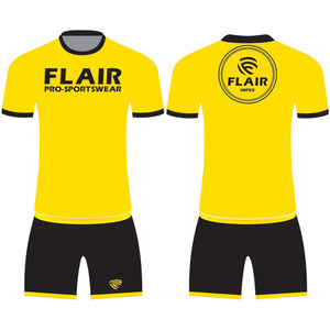 Camiseta de fútbol para niños de diseño retro personalizado, la mejor calidad, 100% poliéster, cómoda, transpirable, Parte delantera corta, conjuntos de nombre OEM nacional - Product Image 6