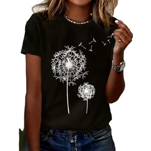 Camiseta de Mujer con Logotipo Personalizado, Estilo Urbano Holgado, Hombros Caídos, Tela Gruesa, Estilo Vintage, Diseño Gráfico Hip Hop, Camisetas Listas para Usar - Product Image 3