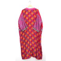 Kimono en soie indienne pour femmes, kimono vintage, kimono floral d'été, robe kimono bohème hippie, robe de chambre, robe kimono de plage