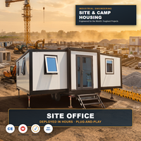 Camp minier modulaire certifié DNV GL ISO de qualité supérieure, bureau de chantier en conteneur de 40 pieds, hébergement ignifuge pour les acheteurs des sociétés minières