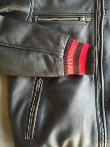 Vestes en cuir d'agneau doux pour enfants, garçons, tout-petits, vestes bomber tendance - Product Image 6