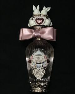 High quality Flower Knows Bonnie Garden Lychee Rose <b>Perfume</b> - Vintage Bunny Heart Bottle, 100ml Sweet Floral Fragrance, - Product Image 1