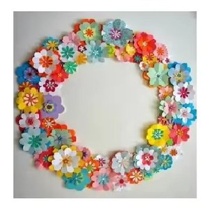 Flower Design Multiple Color Metal <b>Wreath</b> <b>Hanger</b> Elegant for Home Hotel Wedding Decorative Metal <b>Wreath</b> <b>Hanger</b> - Product Image 5