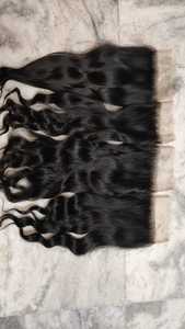 Vendeur indien de cheveux bruts de temple d'Inde, fermetures de dentelle transparentes 4X4 5X5 6x6 fermetures de dentelle alignées sur les cuticules - Product Image 3