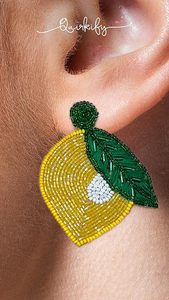 Beaded Earrings Crystal Glass <b>Beads</b> Handmade Long Round Dangle Earrings Bulk Supply Factory Price 2025 New - Product Image 2