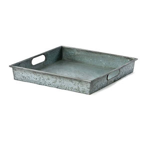 Plateau de service galvanisé moderne et minimaliste avec accents en bois pour le brunch, l'accueil et la restauration hôtelière – Vente en gros pour exportateurs - Product Image 4