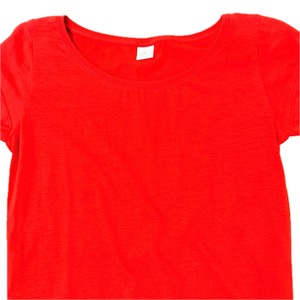 เสื้อยืดยาวลำลองสำหรับผู้หญิงเสื้อยืดสีพื้นทรงหลวมแขนสั้นขนาดพลัสไซส์ - Product Image 2