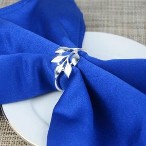 Cadre de serviette en forme de feuille Anneau de serviette de vacances Décorations de fête pour mariage et dîner Vaisselle - Product Image 2