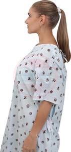 Batas de hospital de calidad superior para hombres o mujeres \ Bata de Enfermería Médica para Mujeres con broches en los hombros - Product Image 3