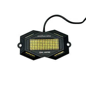 150 LED blanc pur en aluminium anodisé, résistantes aux intempéries, avec aimants intégrés, lot de 4 - Product Image 1
