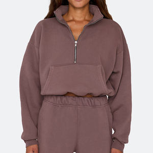 Sudaderas para Mujer, Sudadera Deportiva con Media Cremallera, Sudadera con Cierre de Media Cremallera, Suéter de Manga Larga, Sudaderas con Media Cremallera para Mujer - Product Image 5