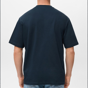 Couleur bordeaux hommes épaule tombante t-shirt surdimensionné coton lourd épaule tombante impression personnalisée Logo personnalisé t-shirts - Product Image 6