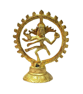 Latón Idol Lord Shiva bailando Natraj Murti Nataraja estatua decoración del hogar Metal hecho a mano Art Deco accesorios de decoración del hogar - Product Image 1