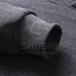 Sweats à capuche d'hiver pour hommes de style décontracté personnalisé-Solide 100% coton écologique et respirant tailles adultes confortables - Product Image 4