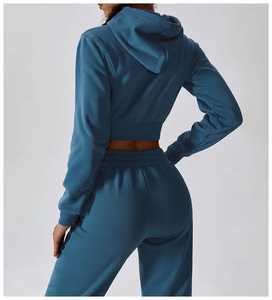 Chándales de Invierno para Mujer de Talla Grande con Logotipo Personalizado de Alta Calidad, Diseño Estampado Bordado, 100% Algodón, Ropa Deportiva - Product Image 5
