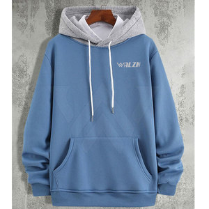 Sweat à capuche oversize à épaules tombantes, 100% coton, respirant, séchage rapide, fermeture éclair, logo personnalisé - Product Image 3