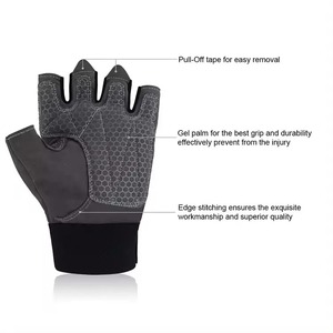 ถุงมือออกกำลังกายในยิมคุณภาพดีวัสดุสดปรับแต่งได้สำหรับกีฬากลางแจ้ง - Product Image 4