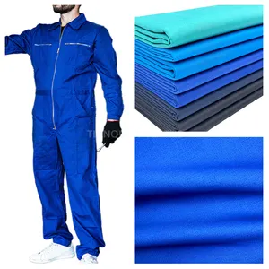 צבע להתאמה אישית צבע גבוה 65 פוליאסטר 35 כותנה בד אריג משמש עבור בד אחיד בגדי עבודה